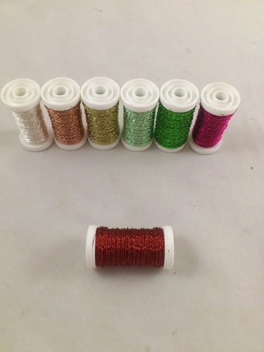 Bouillon effectdraad 35 m. rood